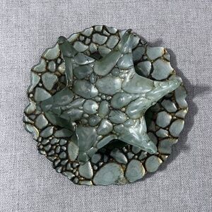 Art Glass Vintage MCM Arda Turkish Starfish Bowl Set